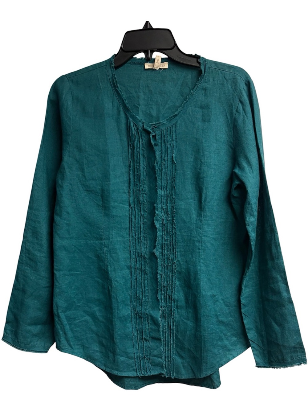 Eileen Fisher 100% Irish Linen Blouse Size Medium